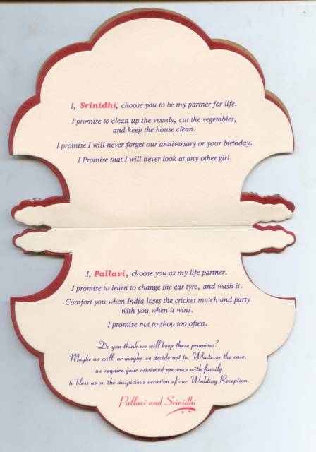 Interesting Wedding Invite Posted in funny india on October 19 